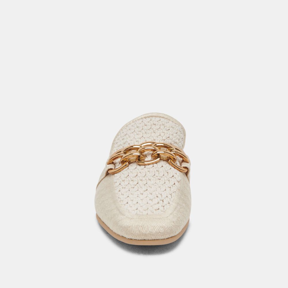 Dolce Vita Solina Woven Women Flats Cream | US-317865RWL