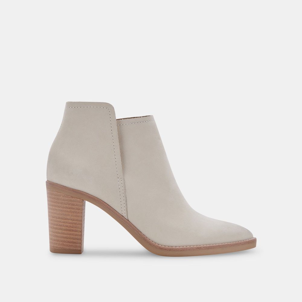 Dolce Vita Spade Nubuck Women Booties Cream | US-865731SFR