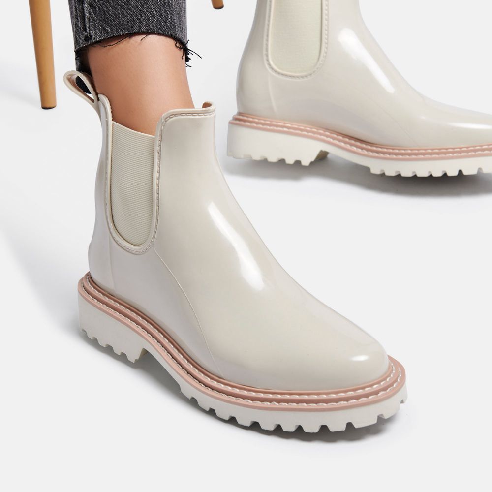 Dolce Vita Stormy Rainboots Women Boots Cream | US-892013MLQ