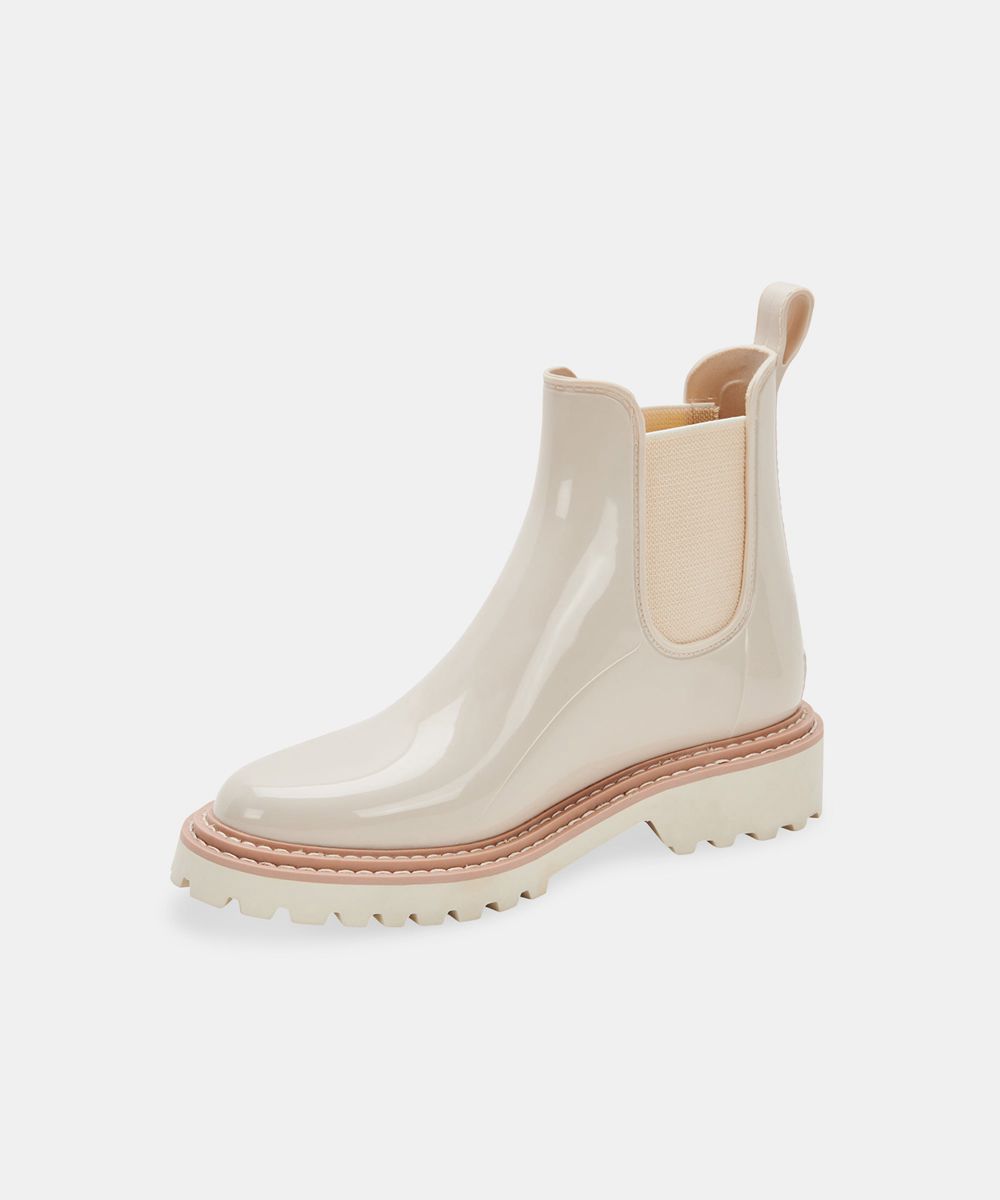 Dolce Vita Stormy Rainboots Women Boots Cream | US-892013MLQ