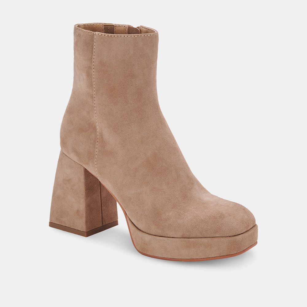 Dolce Vita Ulyses Suede Women Boots Beige | US-234189YHX