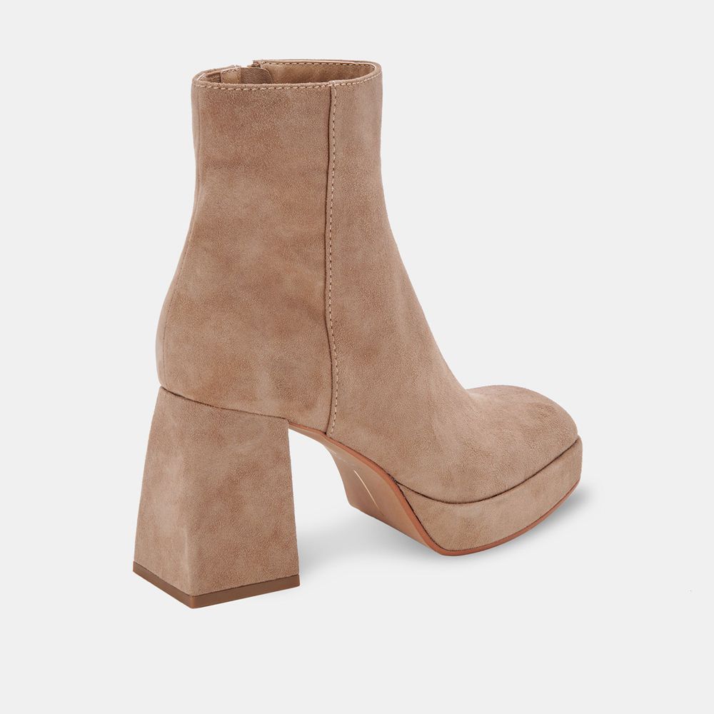 Dolce Vita Ulyses Suede Women Boots Beige | US-234189YHX