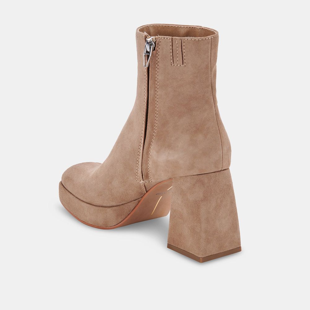 Dolce Vita Ulyses Suede Women Boots Beige | US-234189YHX