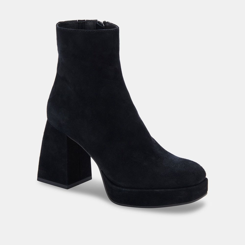 Dolce Vita Ulyses Suede Women Boots Black | US-371862FIM