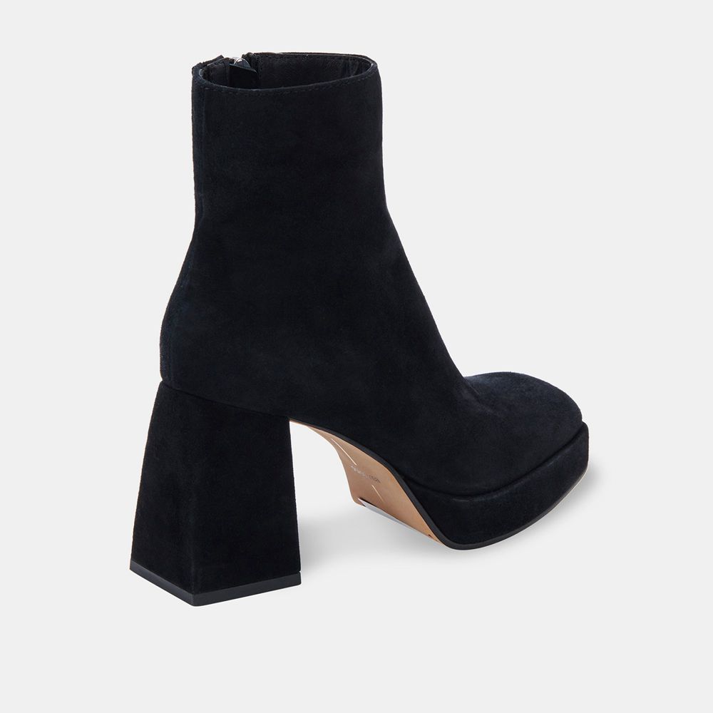 Dolce Vita Ulyses Suede Women Boots Black | US-371862FIM