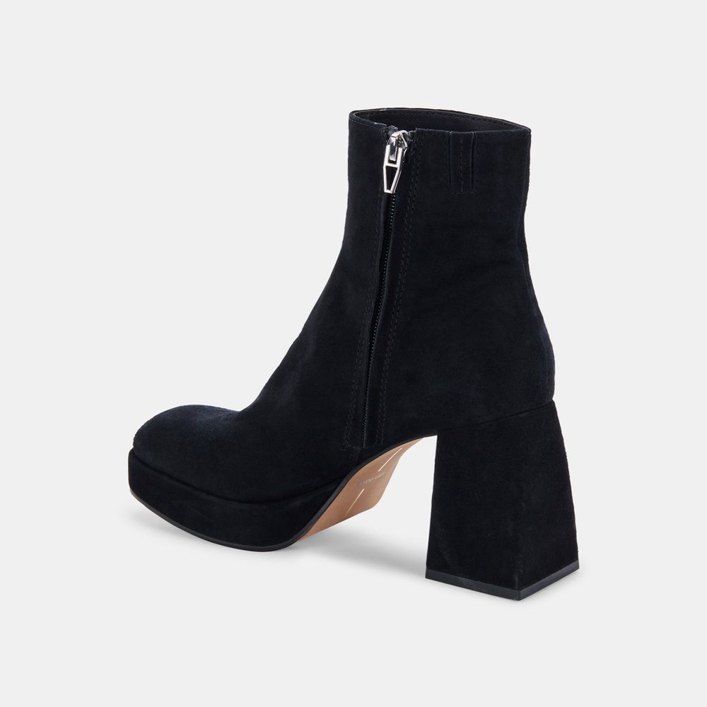 Dolce Vita Ulyses Suede Women Boots Black | US-371862FIM