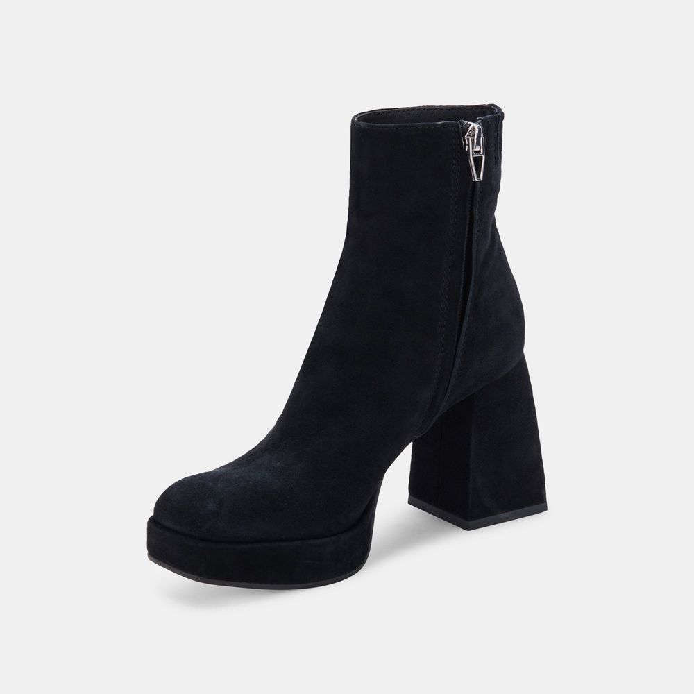 Dolce Vita Ulyses Suede Women Boots Black | US-371862FIM