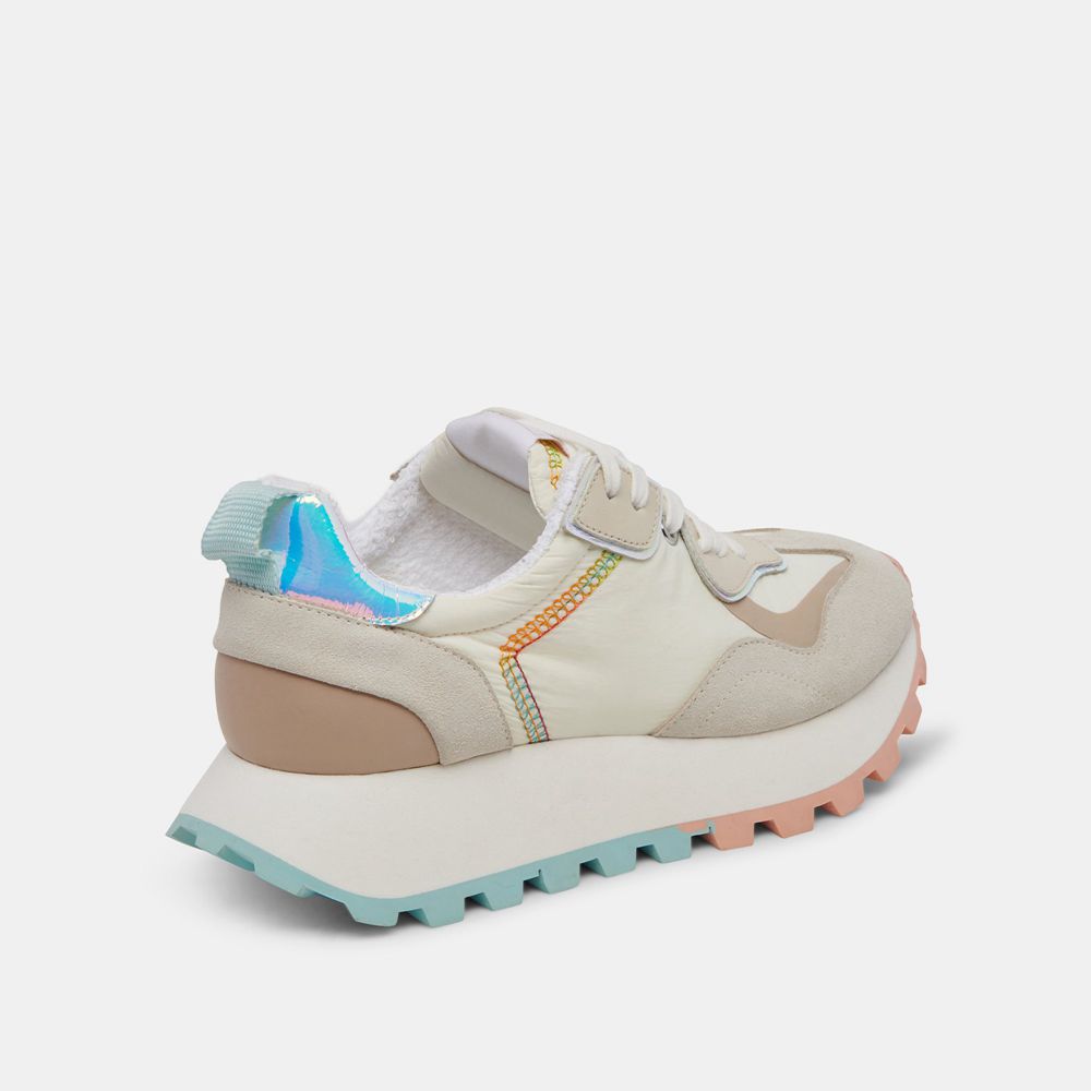 Dolce Vita X Greats Reubin Pride Suede Women Sneakers White / Multicolor | US-052837TWC