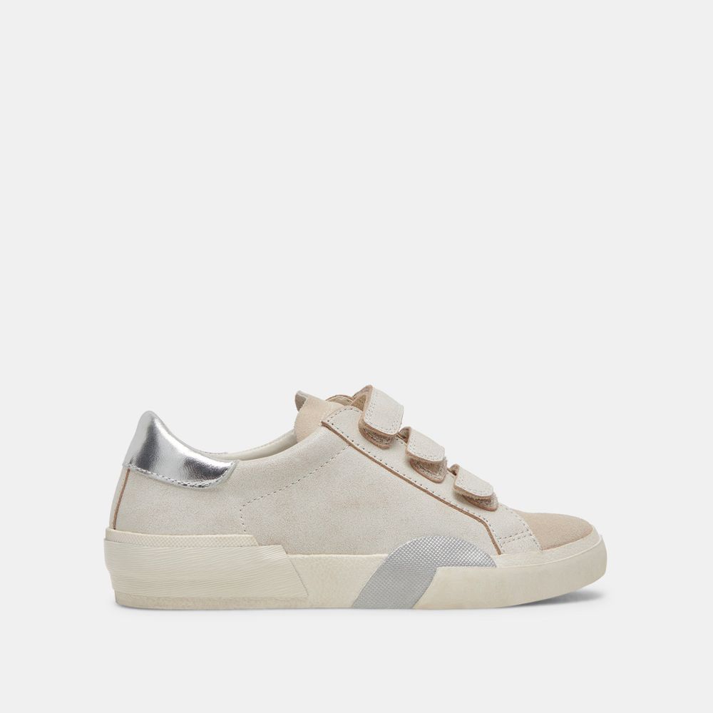 Dolce Vita Zabor Leather Women Sneakers Cream | US-485791NJE