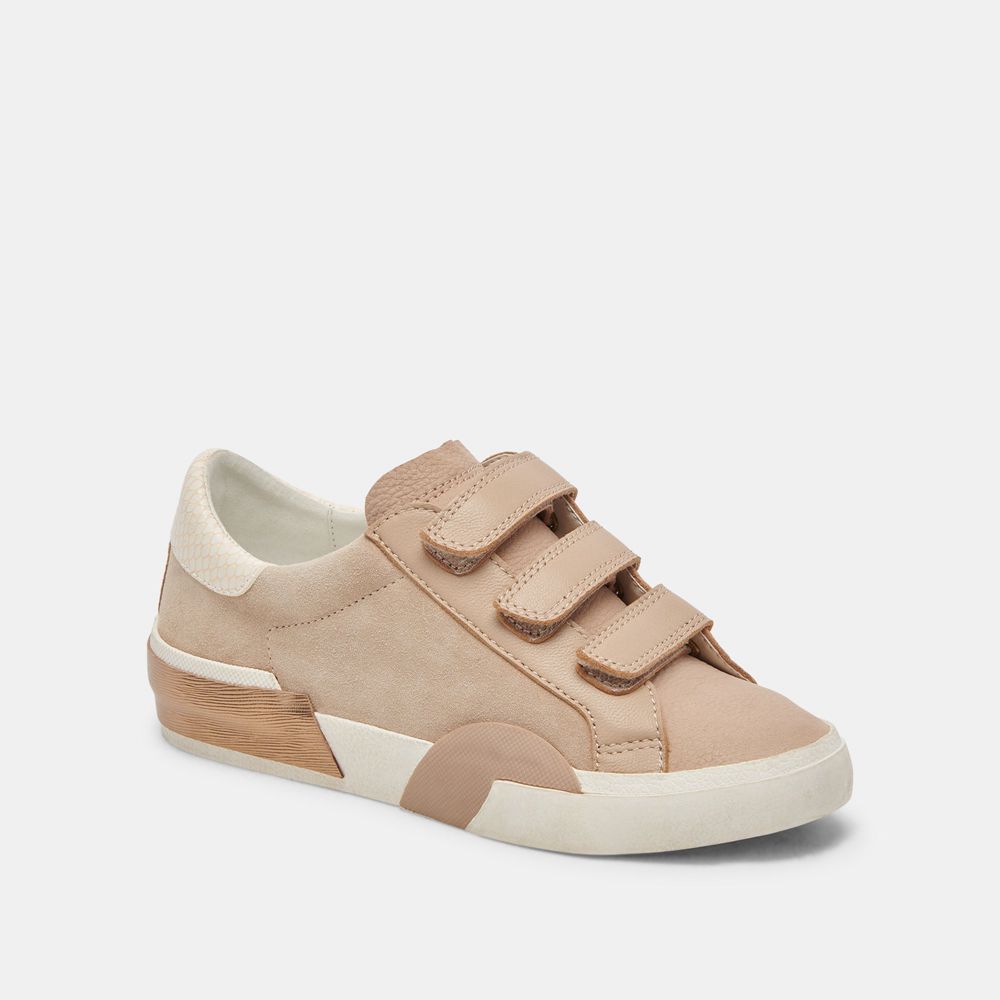 Dolce Vita Zabor Suede Women Sneakers Beige | US-032645SBX