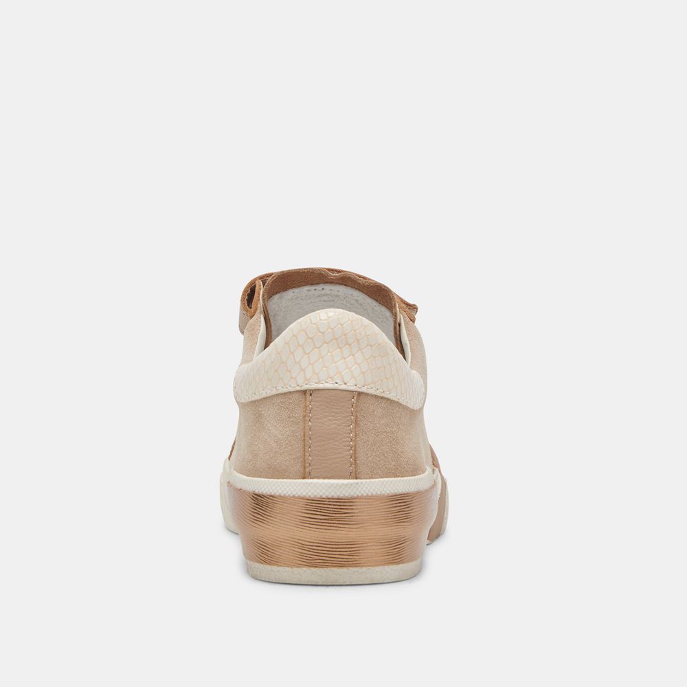 Dolce Vita Zabor Suede Women Sneakers Beige | US-032645SBX