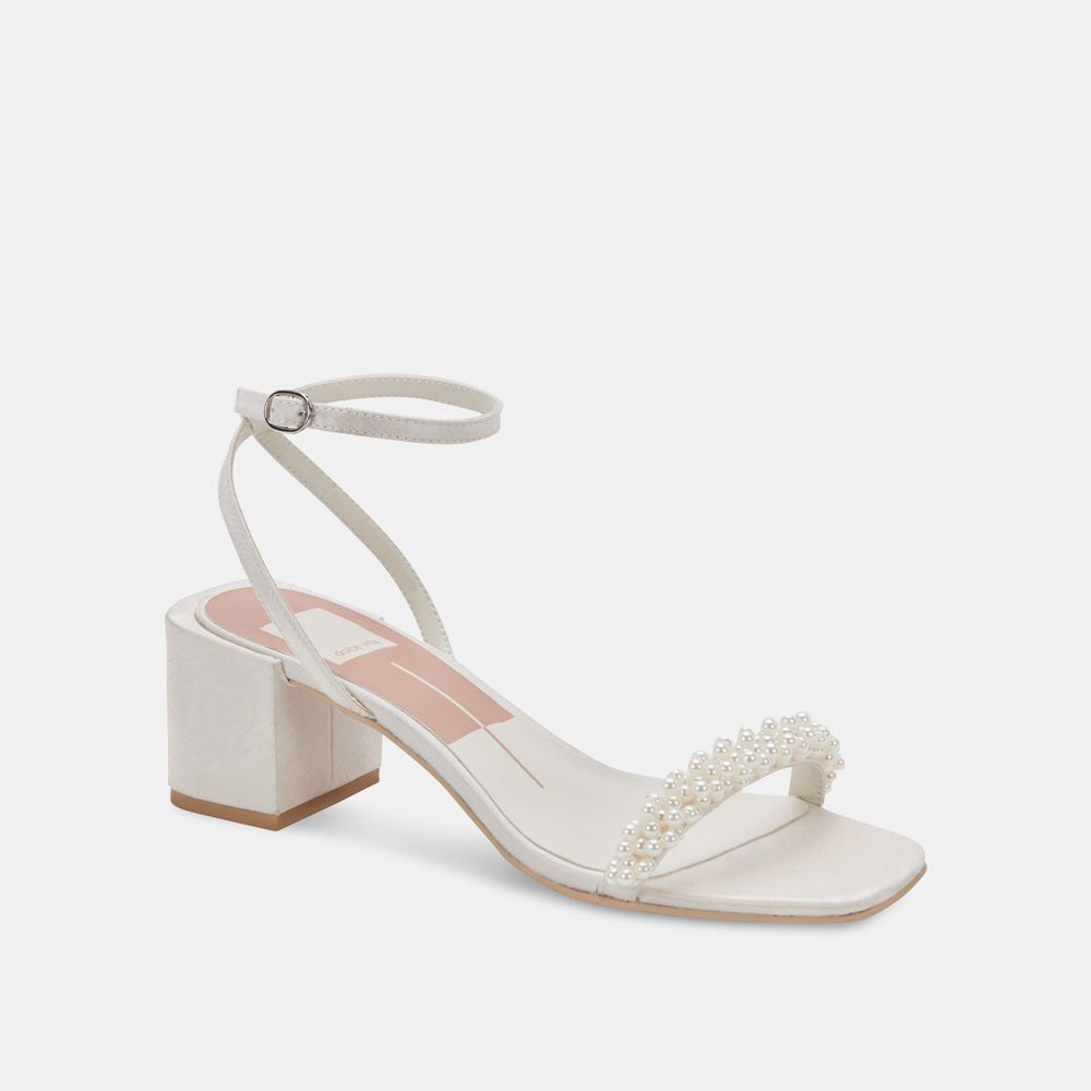 Dolce Vita Zalima Women Heels Sandals Cream | US-931258RKO