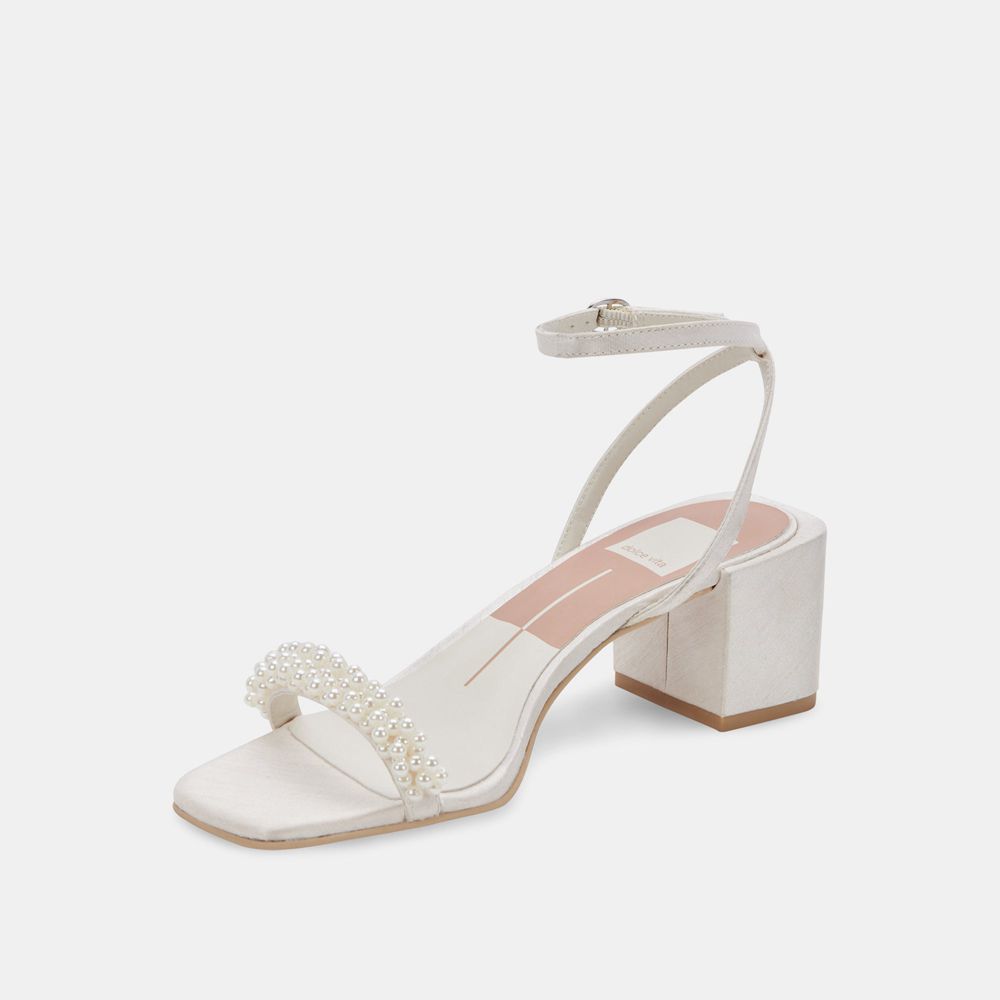 Dolce Vita Zalima Women Heels Sandals Cream | US-931258RKO