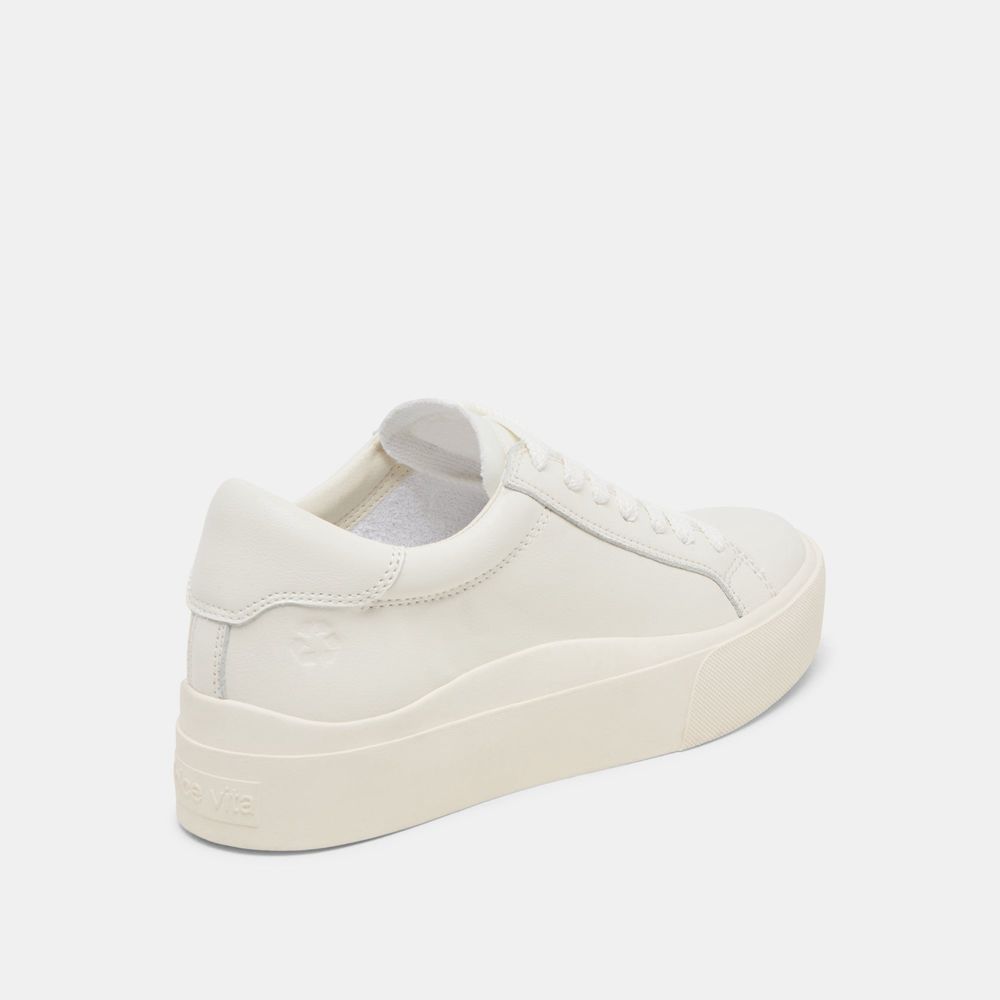 Dolce Vita Zayn 360 Leather Women Sneakers White | US-390648QYL