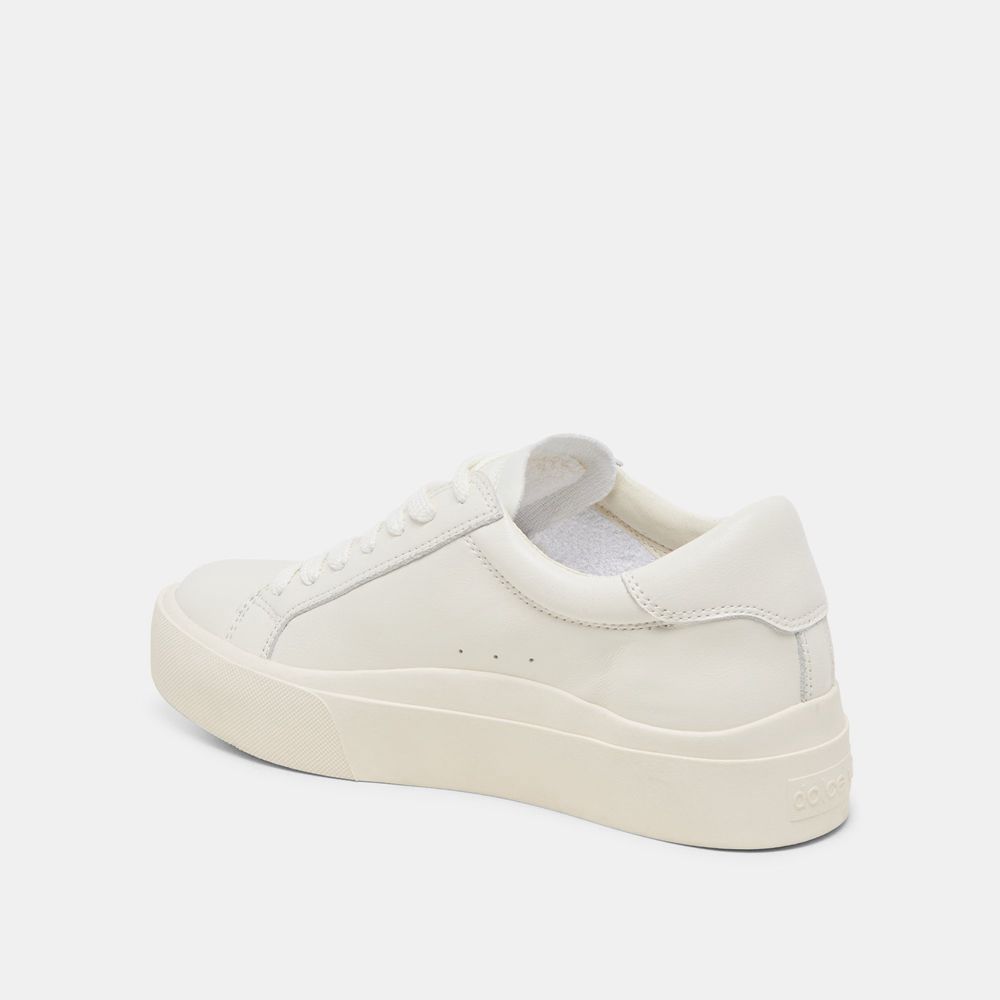 Dolce Vita Zayn 360 Leather Women Sneakers White | US-390648QYL