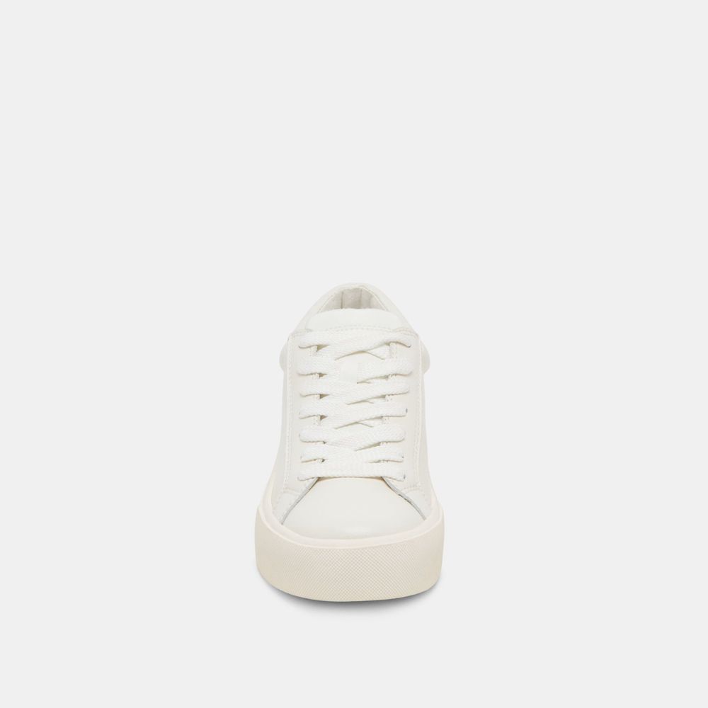 Dolce Vita Zayn 360 Leather Women Sneakers White | US-390648QYL