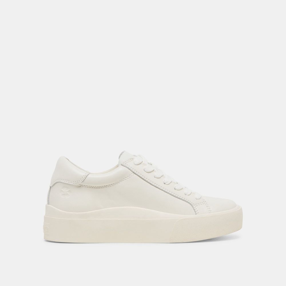 Dolce Vita Zayn 360 Leather Women Sneakers White | US-390648QYL