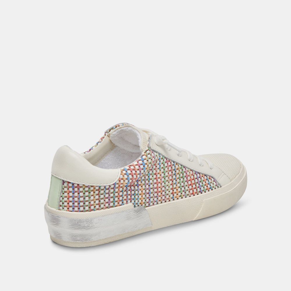 Dolce Vita Zina Pride Raffia Women Sneakers White / Multicolor | US-498102NWU