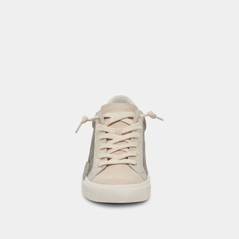 Dolce Vita Zina Suede Women Sneakers Beige / Olive | US-037258EMP