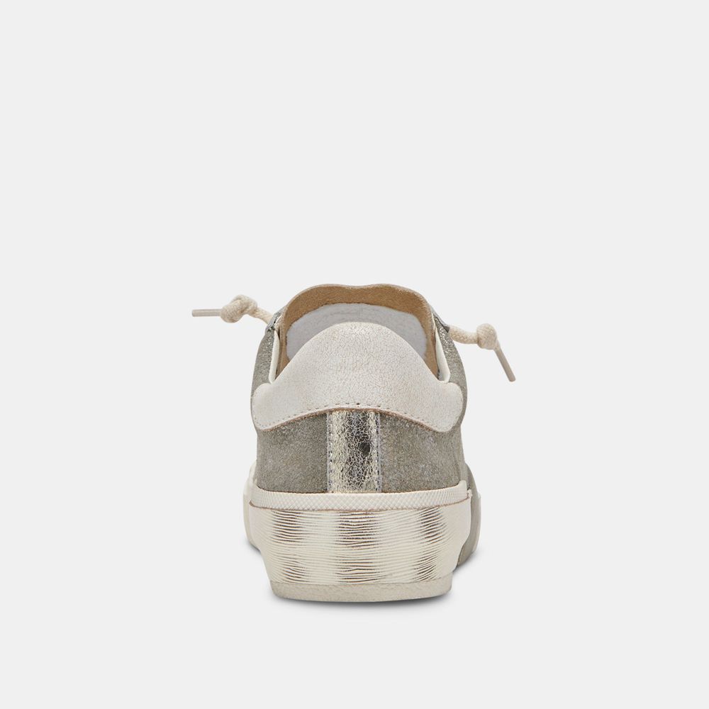 Dolce Vita Zina Suede Women Sneakers Beige / Olive | US-037258EMP