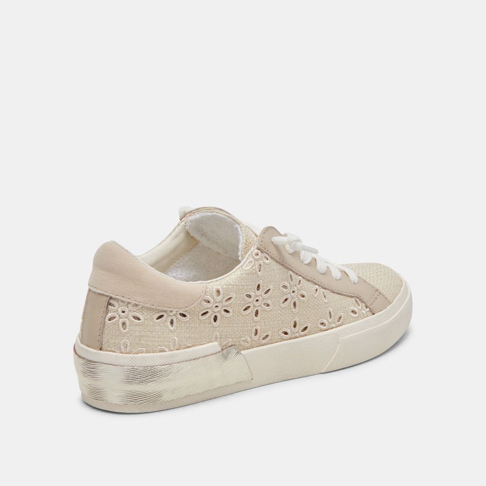 Dolce Vita Zina Women Sneakers Beige / Silver | US-138245IGM