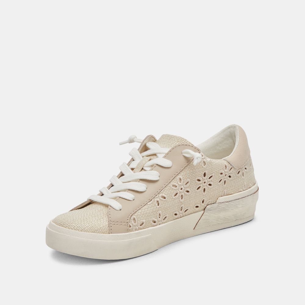 Dolce Vita Zina Women Sneakers Beige / Silver | US-138245IGM