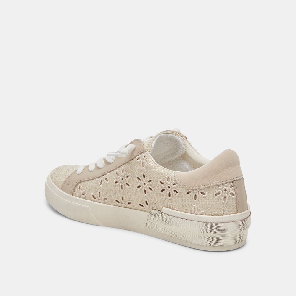 Dolce Vita Zina Women Sneakers Beige / Silver | US-138245IGM