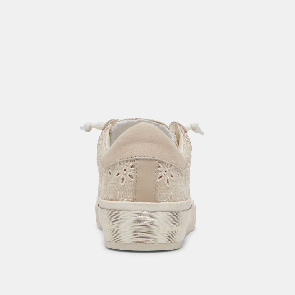 Dolce Vita Zina Women Sneakers Beige / Silver | US-138245IGM