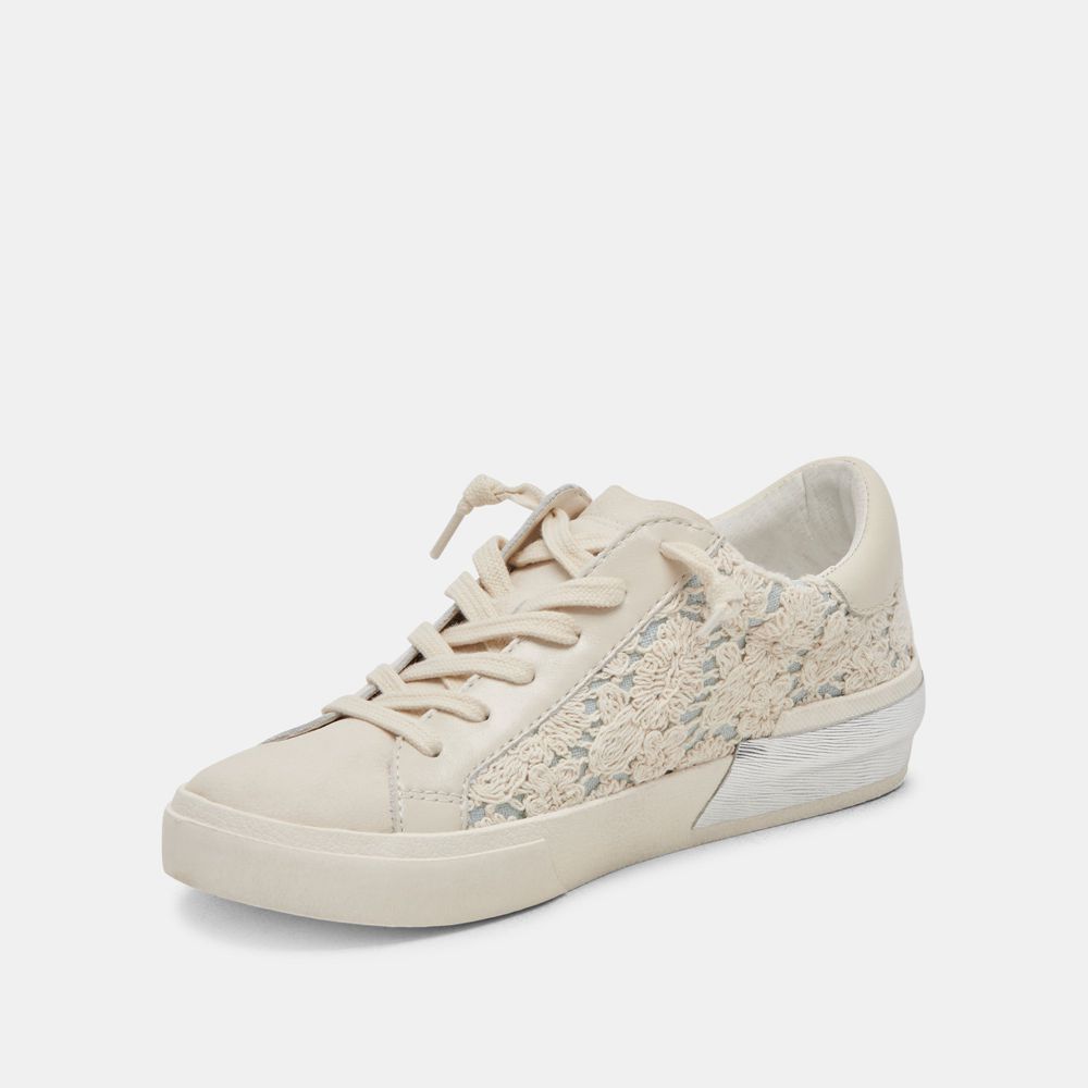 Dolce Vita Zina Women Sneakers Cream / Blue | US-042839LWG