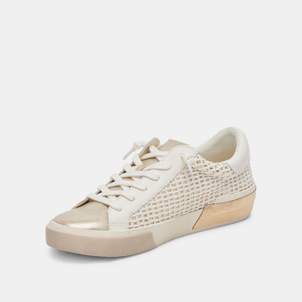 Dolce Vita Zina Wove Women Sneakers White / Beige | US-390517RNK